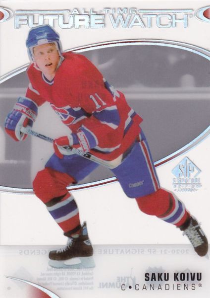 insert RC karta SAKU KOIVU 20-21 SP Signature Legends All-Time Future Watch Acetate číslo 386